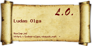 Ludas Olga névjegykártya