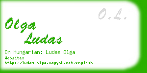 olga ludas business card